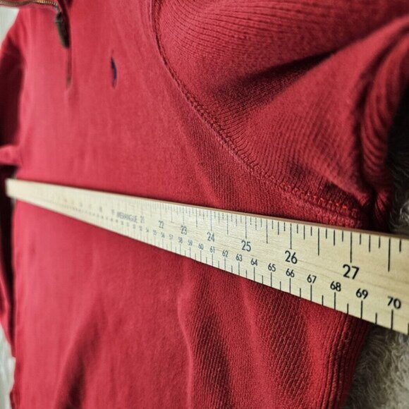 Polo By Ralph Lauren Sweater Pony Red 1/4 Zip Pullover Long Sleeve Mens Size XXL - Picture 5 of 10
